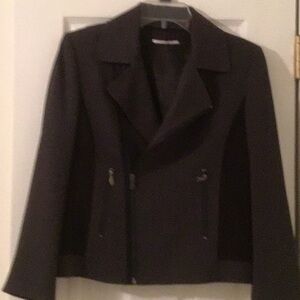 T Tahari Charcoal Blazer